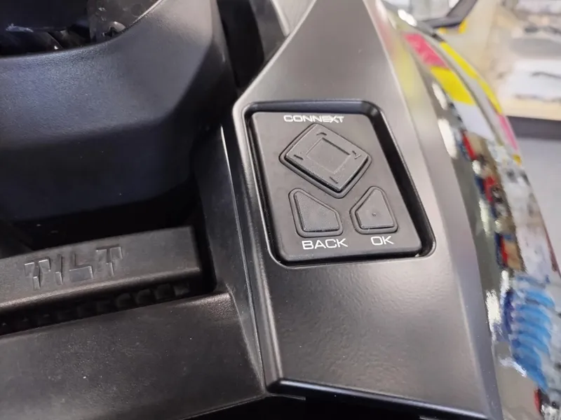 Slide: The Image of 2024 Yamaha WaveRunner GP SVHO control panel with connect, back, and OK buttons. - 9