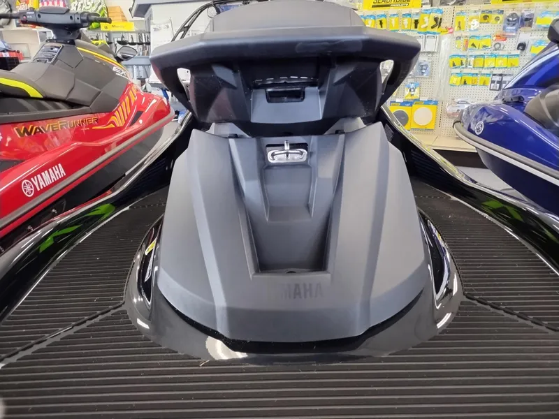 Slide: The Image of 2024 Yamaha WaveRunner VX Deluxe in showroom, showcasing sleek design and advanced features. - 5