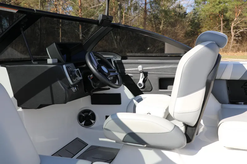 Slide: The Image of 2019 Malibu Wakesetter 21 VLX interior with sleek design and modern controls. - 6