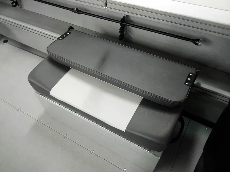 Slide: The Image of 2024 Smoker Craft Phantom 20 X2 OS boat interior seating detail. - 21