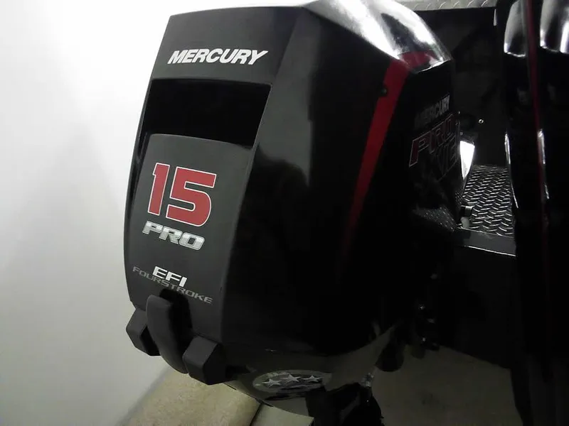 Slide: The Image of Mercury 15 Pro EFI FourStroke engine on 2024 Smoker Craft Phantom 20 X2 OS boat. - 31