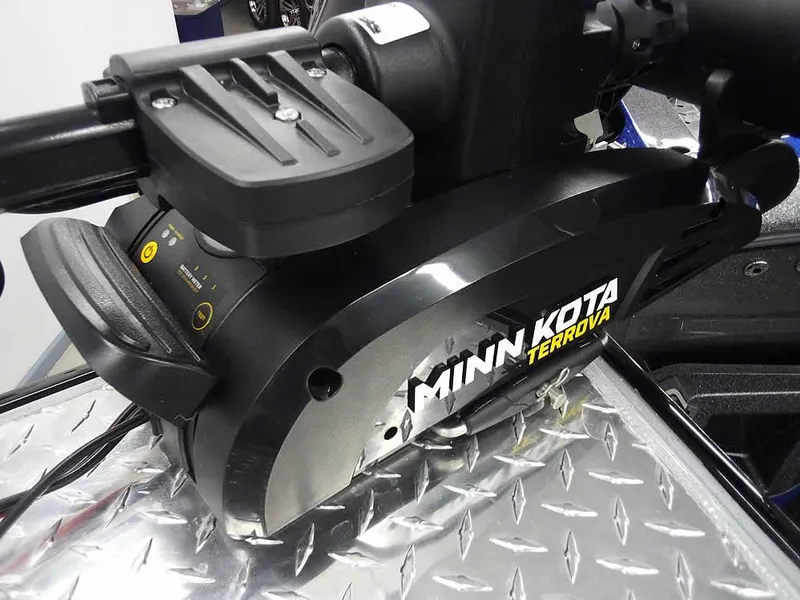 Slide: The Image of Minn Kota Terrova motor on 2024 Smoker Craft Phantom 20 X2 OS boat. - 9