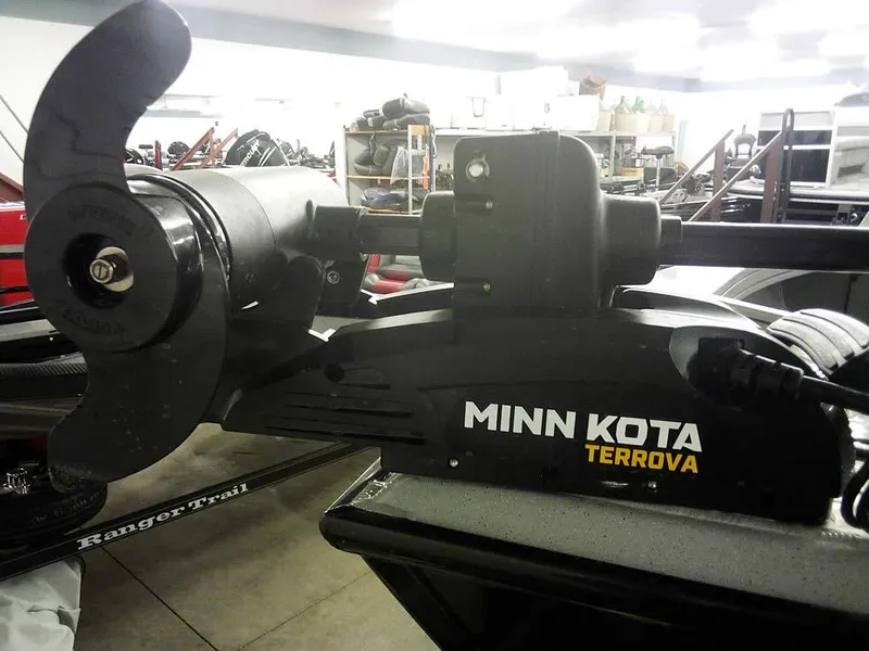 Slide: The Image of Minn Kota Terrova motor on 2024 Smoker Craft Phantom 18 X2 boat. - 3