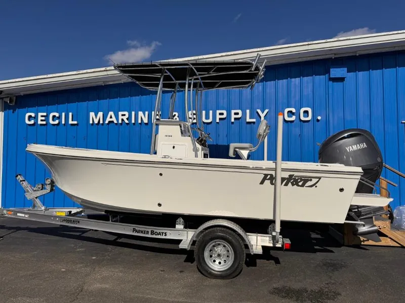 The Image of 2025 Parker 18SE Center Console boat on trailer at Cecil Marine & Supply Co. - 0