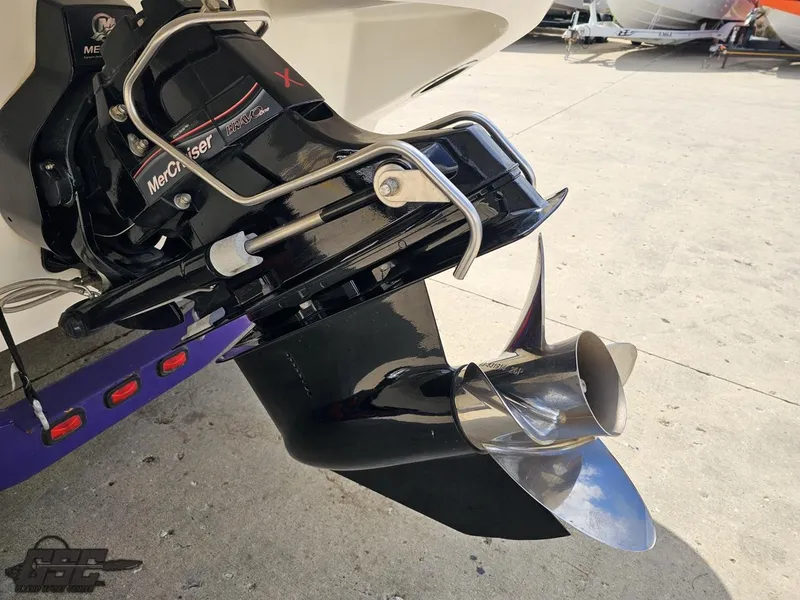 Slide: The Image of Outboard motor of a 2007 Nordic 28 Heat MCOB with MerCruiser drive. - 35