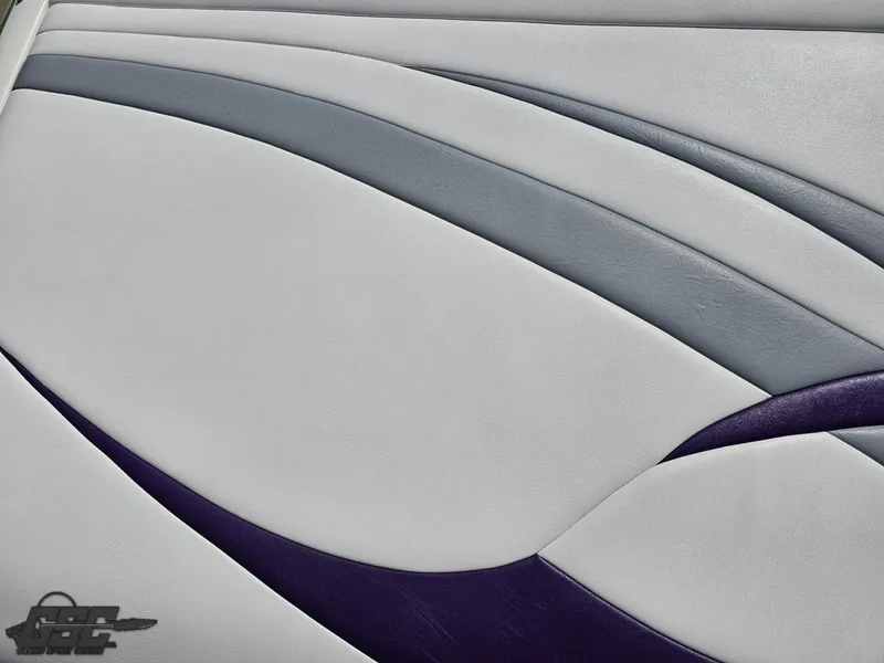 Slide: The Image of Abstract design on Nordic 28 Heat MCOB 2007 upholstery with curved gray and purple patterns. - 43