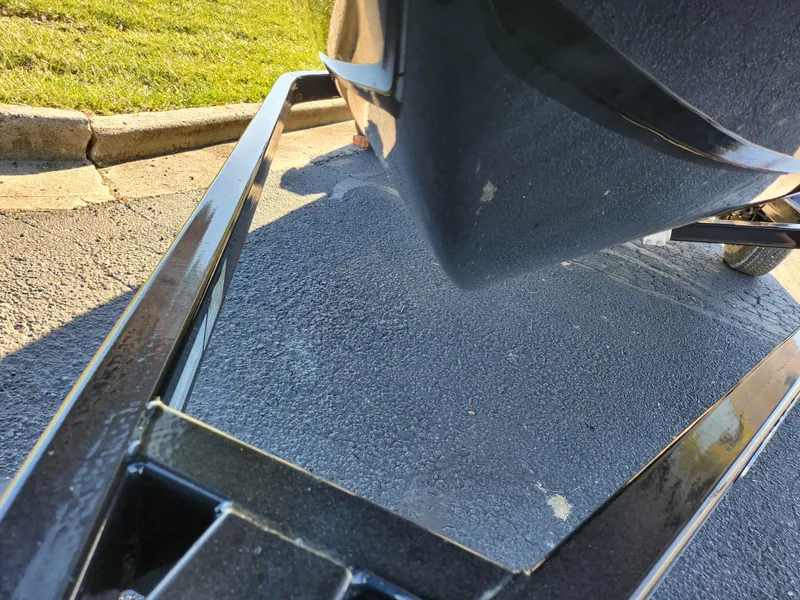 Slide: The Image of 2016 Chaparral Vortex 203 VRX boat on trailer, close-up view. - 7