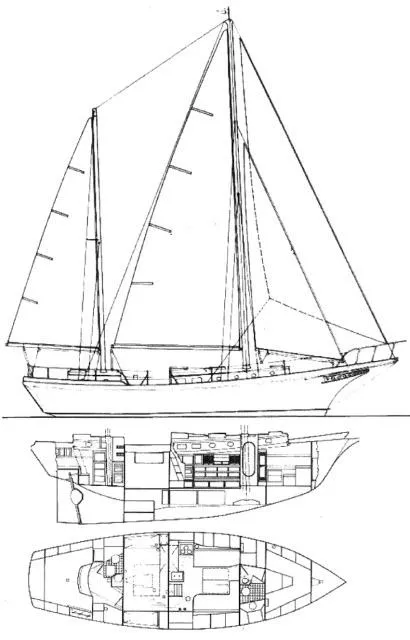 Slide: The Image of Brewer 45 Ketch 1978 - 54