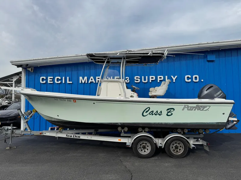 Slide: The Image of 2016 Parker 2300 Special Edition boat on trailer at Cecil Marine Supply Co. - 0