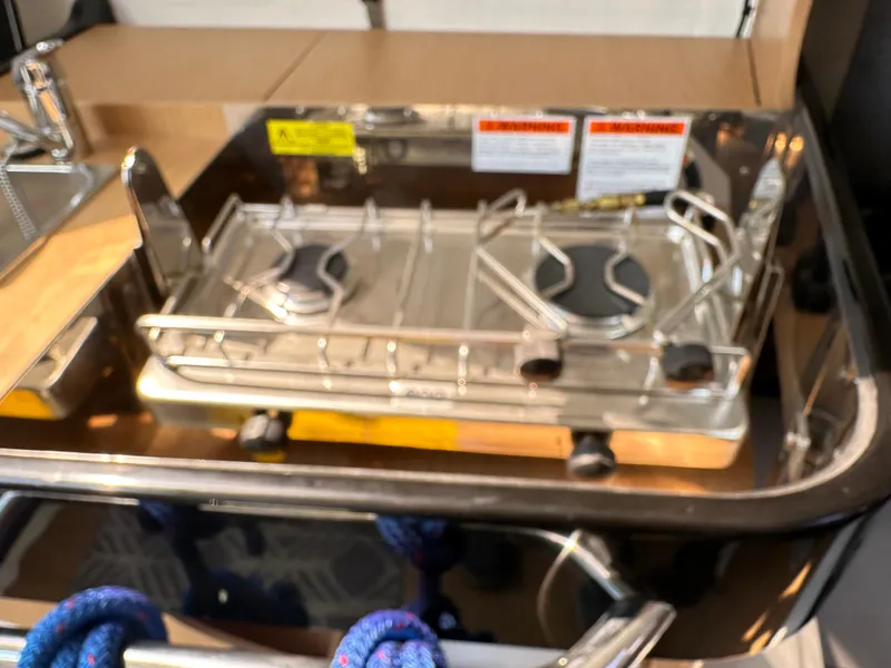 Slide: The Image of Two-burner stove in Jeanneau Sun Fast 3300 yacht, 2021 model. - 22