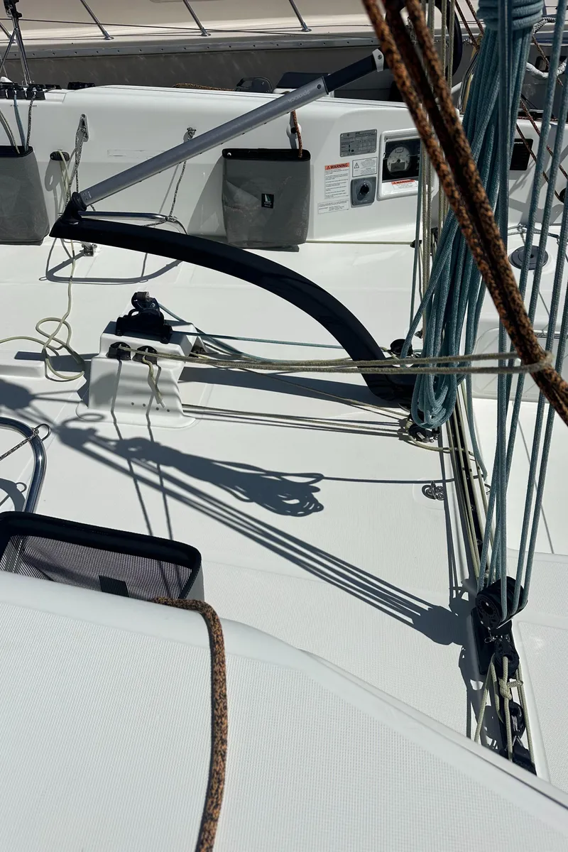 Slide: The Image of 2021 Jeanneau Sun Fast 3300 sailboat deck with rigging and equipment. - 7