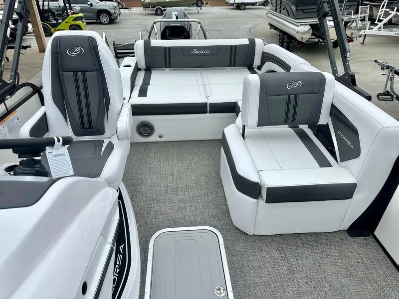 Slide: The Image of Barletta Corsa Ultra-Lounge 25U w/ 350HP Mercury V10! 2025 - 12