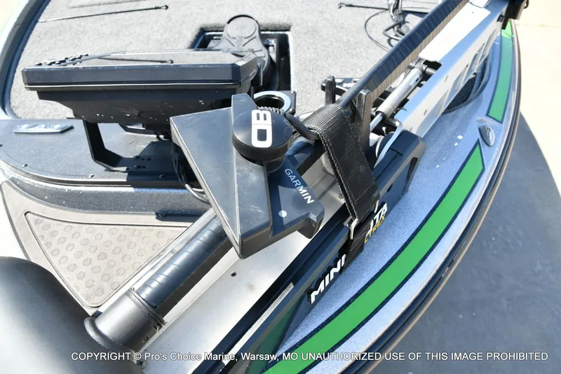 Slide: The Image of 2021 Nitro Z20 Pro Pack boat with Garmin and Minn Kota equipment. - 5