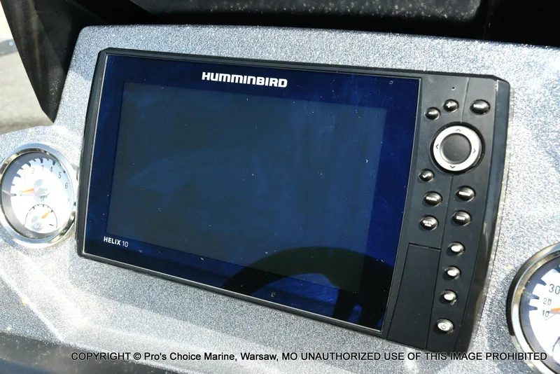 Slide: The Image of Dashboard of a 2021 Nitro Z20 Pro Pack with Humminbird Helix 10 display. - 7