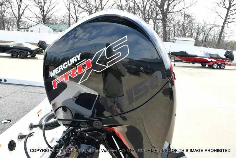 Slide: The Image of 2023 Caymas CX 18 with 150 Mercury Pro-XS 4 Stroke engine, outdoor display. - 24