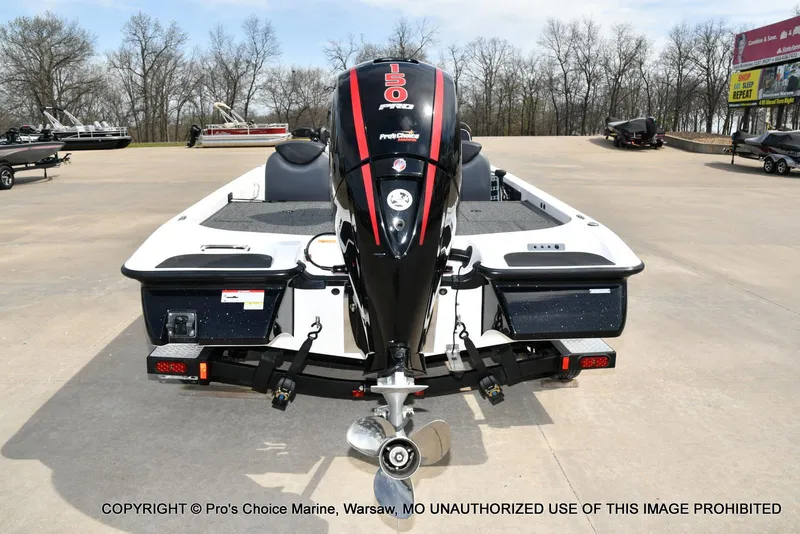 Slide: The Image of 2023 Caymas CX 18 boat with 150 Mercury Pro-XS 4 Stroke engine, rear view. - 25