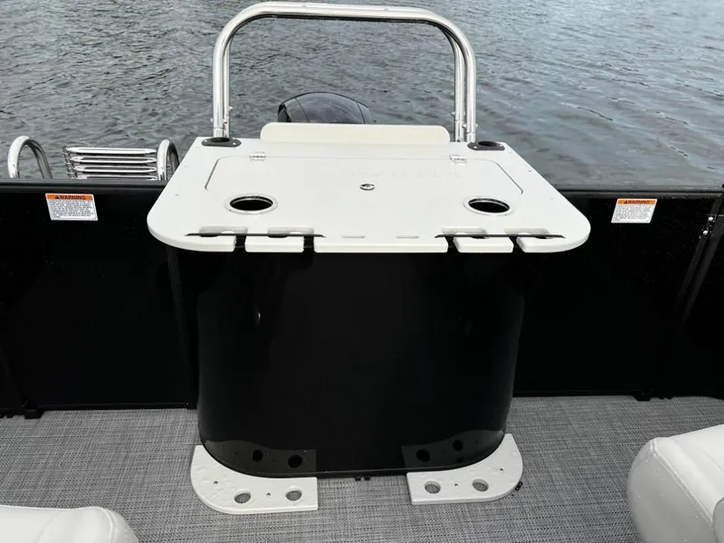 Slide: The Image of 2025 Sylvan Mirage X3 Party Fish boat with fishing station on deck. - 15