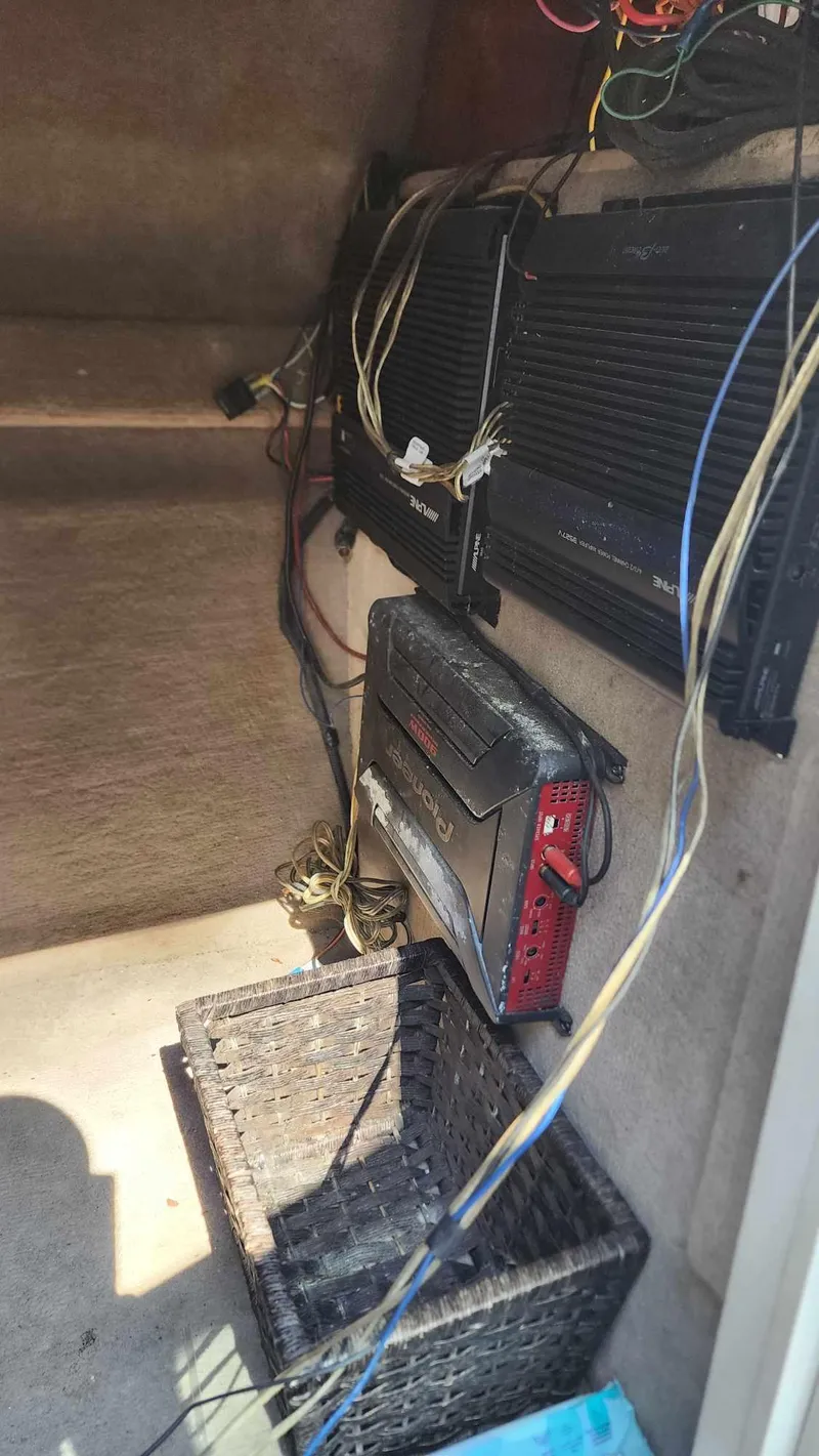 Slide: The Image of Interior wiring and components of a 1996 Crownline 266 BR boat. - 12