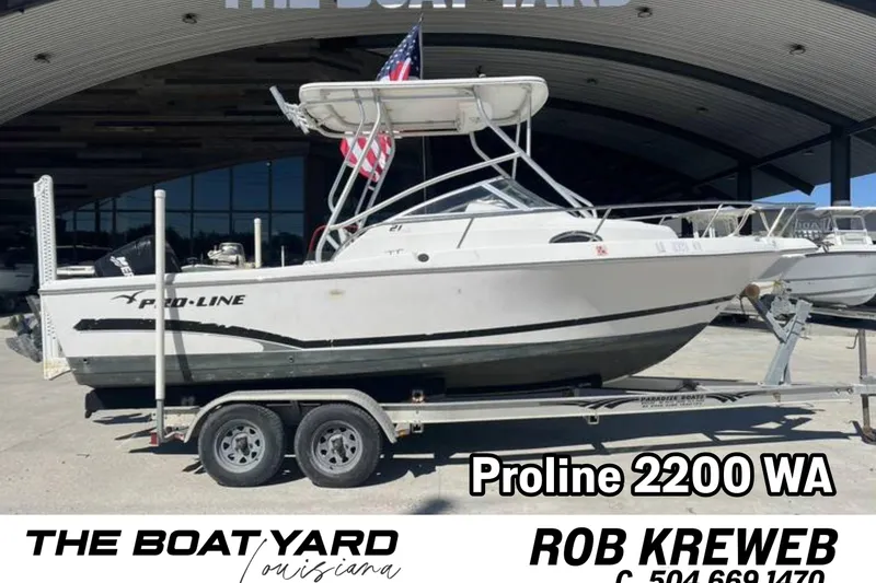The Image of 2007 Pro-Line 21 Walkaround boat on trailer at The Boat Yard, Louisiana. - 0