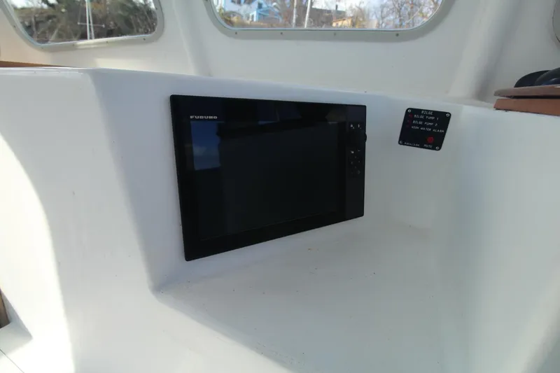 Slide: The Image of Boat interior with a built-in display, Holland 32 model, 2020. - 21