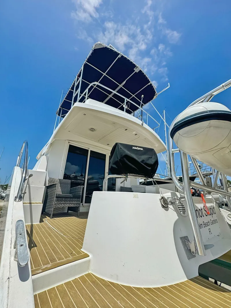 Slide: The Image of 2005 Fountaine Pajot HIGHLAND yacht deck with seating and modern design. - 16