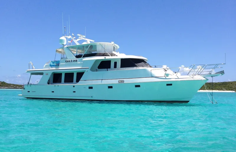 Slide: The Image of Luxurious 2007 Symbol PHMY yacht anchored in clear turquoise waters. - 1