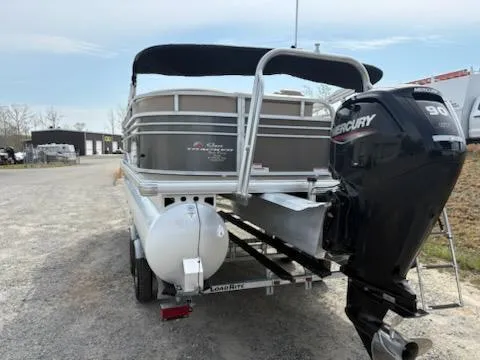 Slide: The Image of 2023 Sun Tracker Party Barge 20 DLX pontoon boat with Mercury engine. - 37