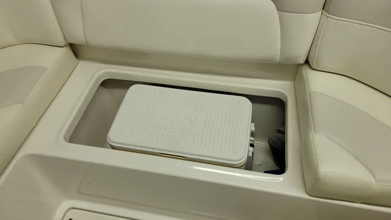 Slide: The Image of Storage compartment with cooler on 2008 Monterey 315 Sport Yacht. - 20