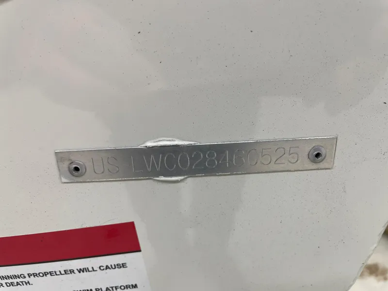 Slide: The Image of Hull identification number on a 2025 Lowe Skorpion 16 boat. - 6