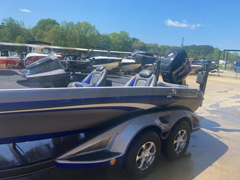 Slide: The Image of 2017 Ranger Z-520 "RANGER CUP EDITION" boat on trailer, parked outdoors. - 6