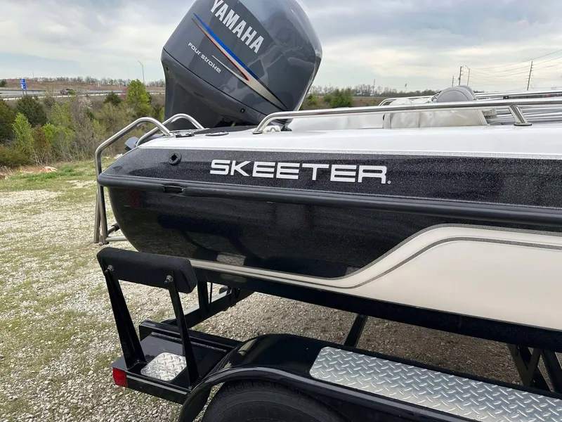 Slide: The Image of 2009 Skeeter SL 190 boat with Yamaha motor on a trailer. - 26