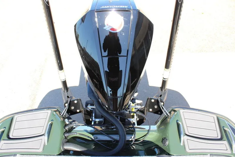 Slide: The Image of 2025 Phoenix 920 Elite II boat engine, top view, showcasing sleek design and components. - 18