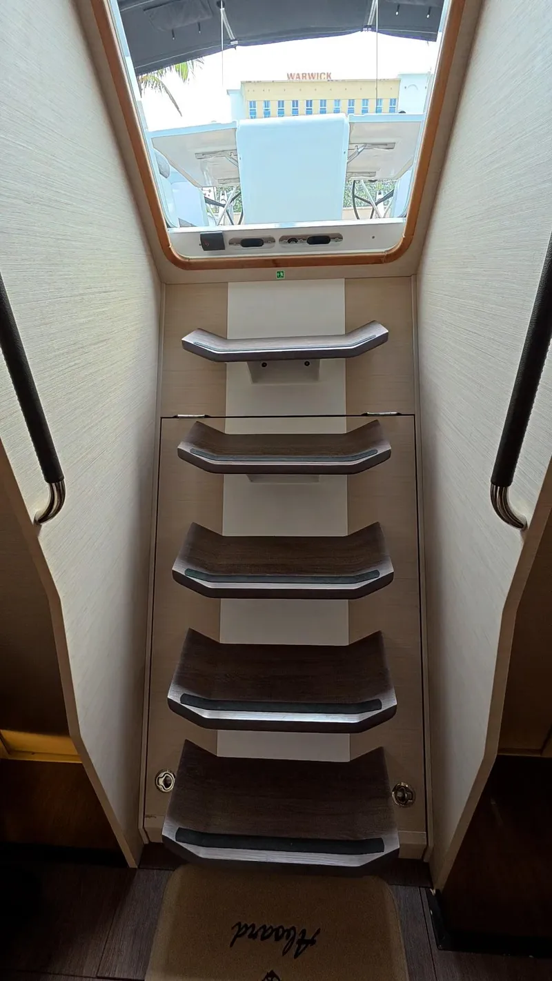 Slide: The Image of 2021 Jeanneau 54 yacht bathroom with modern fixtures and sleek design. - 36