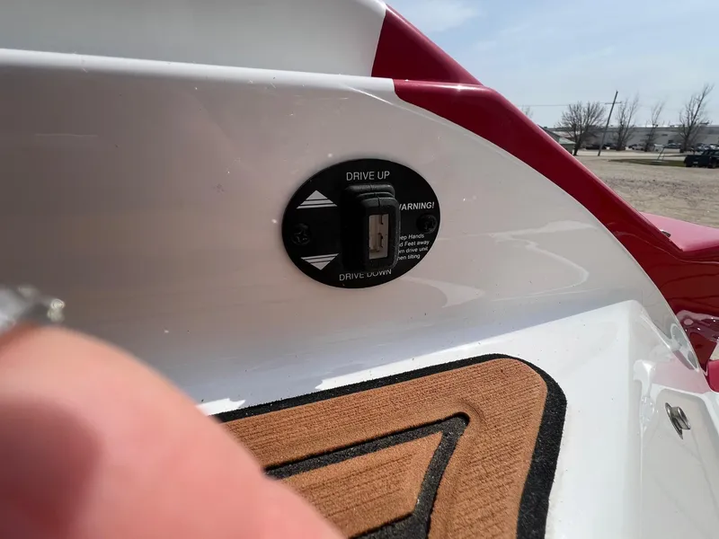 Slide: The Image of Close-up of 2015 Monterey 218 Super Sport boat control panel. - 35