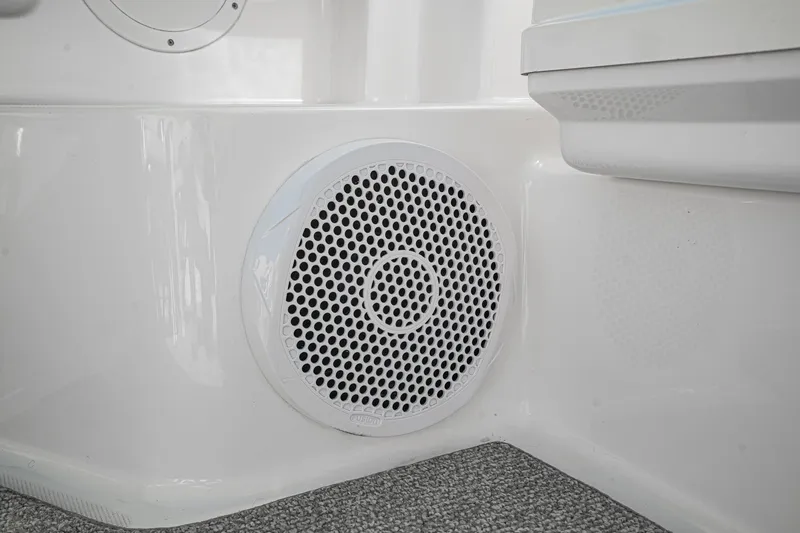 Slide: The Image of Speaker grille on a 2001 Tiara Yachts 3500 Open boat interior. - 19