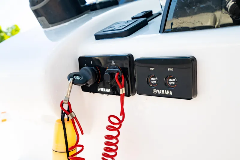 Slide: The Image of Yamaha ignition system on 2020 Sportsman Heritage 251 Center Console boat. - 23