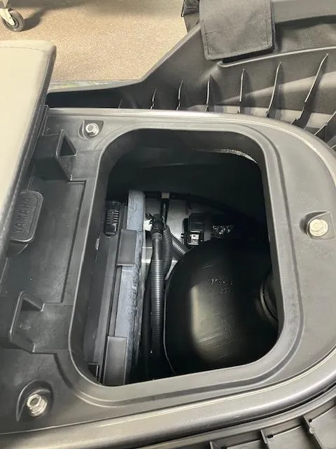 Slide: The Image of 2025 Yamaha WaveRunner FX HO storage compartment, showcasing interior design and components. - 12