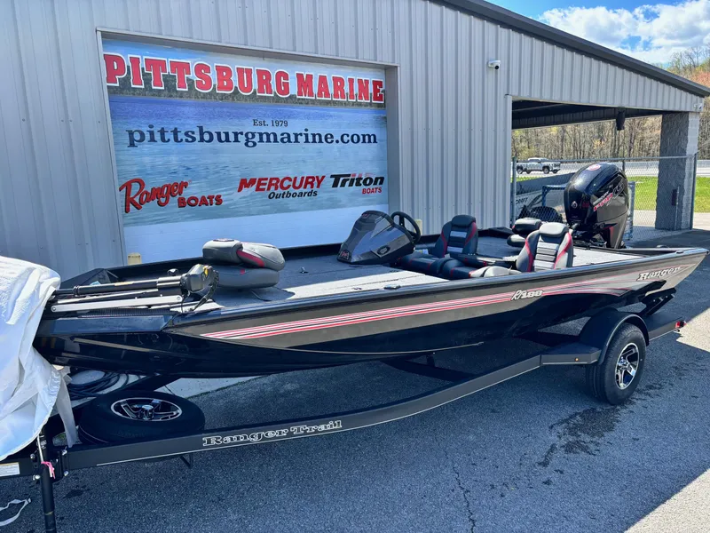 Slide: The Image of 2025 Ranger RT188 boat at Pittsburg Marine dealership, featuring sleek design and modern features. - 3
