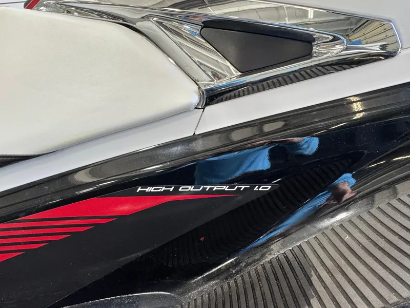 Slide: The Image of 2019 Yamaha WaveRunner FX Cruiser HO, high output detail, black and red design. - 18