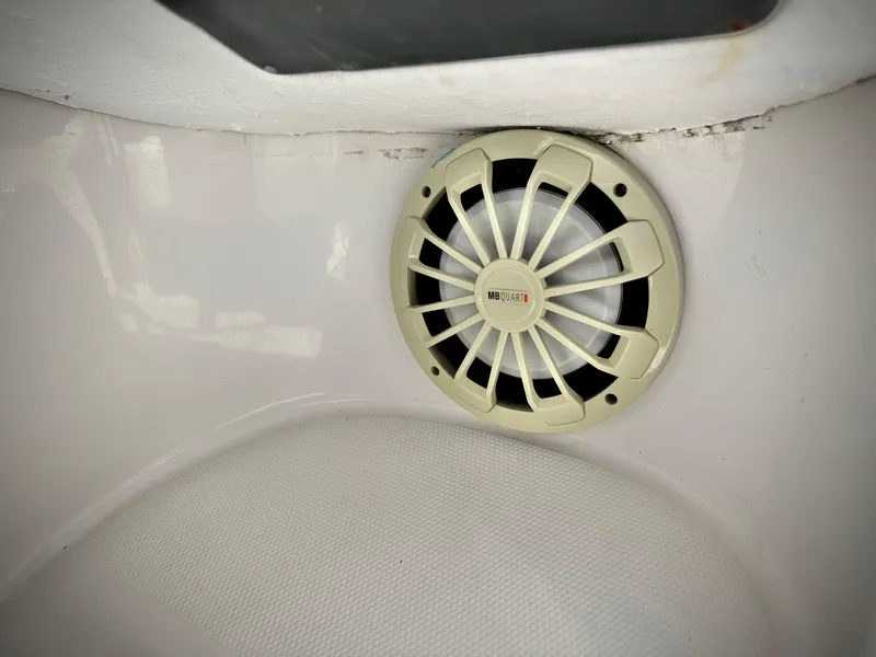 Slide: The Image of Boat speaker in a 2011 Tahoe Q8 SSi, mounted on a white interior surface. - 20