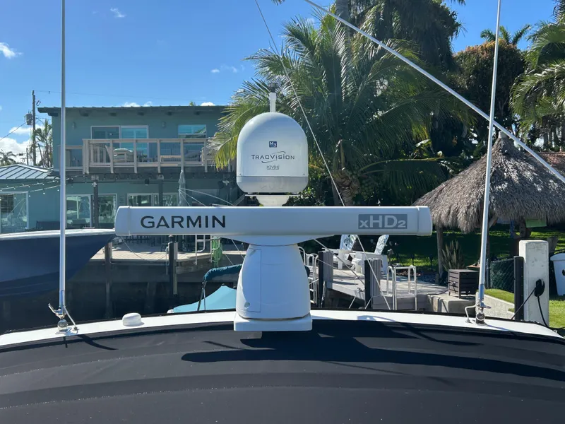 Slide: The Image of 1998 Tiara Yachts 3500 Express with Garmin xHD2 radar and TracVision satellite system. - 21