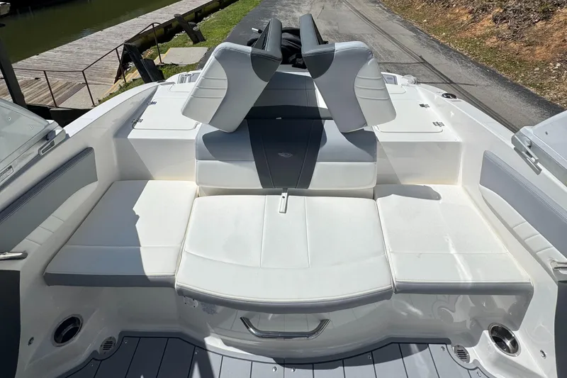 Slide: The Image of 2024 Chaparral 21 SSi boat with luxurious seating area. - 9