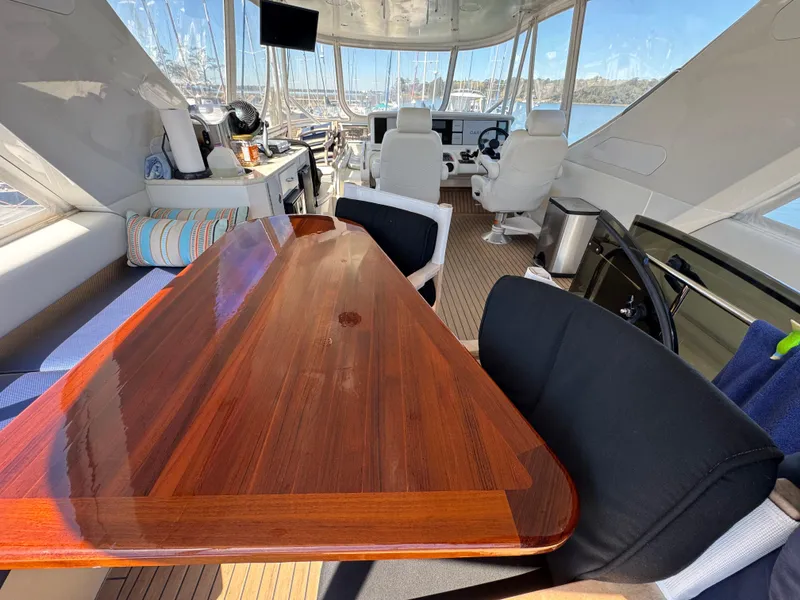 Slide: The Image of 38 2007 Marquis 55 Flybridge Dinette 1 - 36