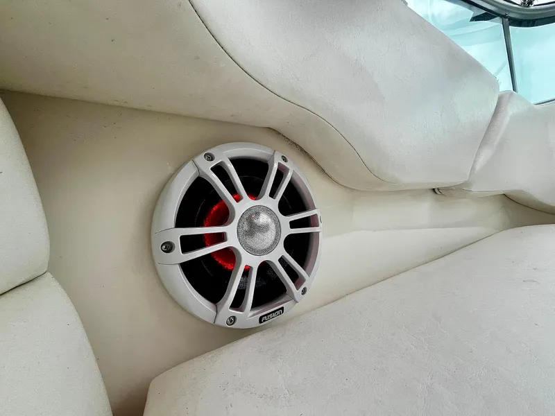 Slide: The Image of Speaker installed on 2005 Sea Ray 280 Sundancer boat interior. - 34