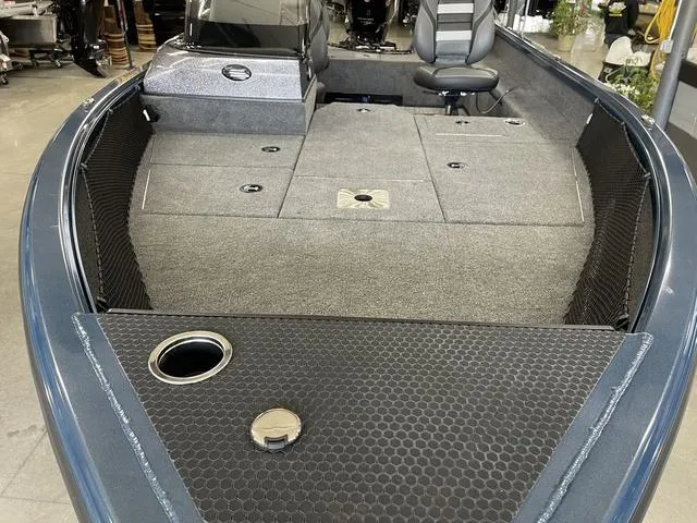 Slide: The Image of 2025 Ranger VS1782SC Angler boat interior with seating and storage compartments. - 13