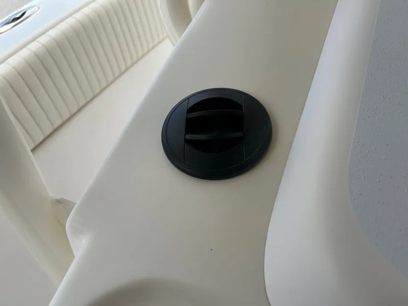 Slide: The Image of Close-up of a 2002 Grady-White 306 Bimini boat's deck detail. - 34