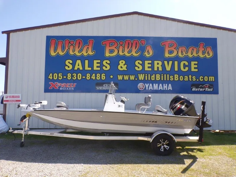 Slide: The Image of 2025 Xpress H20BAY boat at Wild Bill's Boats sales and service location. - 0