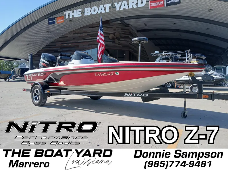 Slide: The Image of 2015 Nitro Z7 performance bass boat at The Boat Yard, Marrero, Louisiana. - 1