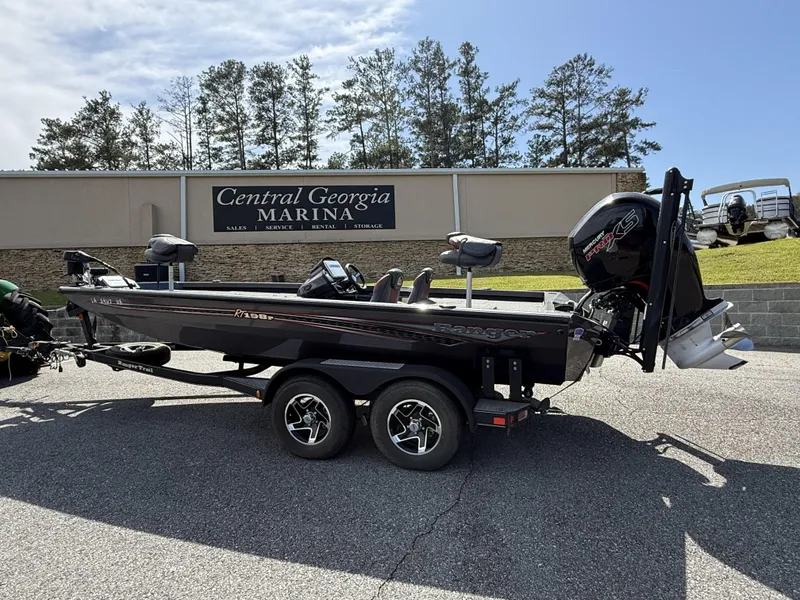Slide: The Image of 2020 Ranger RT198P boat at Central Georgia Marina, parked on a trailer. - 1