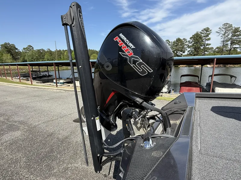 Slide: The Image of 2020 Ranger RT198P boat with Mercury Pro XS engine at a lakeside dock. - 4